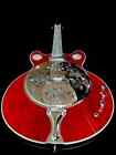 New Custom 6 String Red Resonator Acoustic electric Slide Guitar With Gig Bag