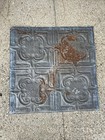 Antique Metal Tin Ceiling Tile 24    X 24  Salvaged Vintage 