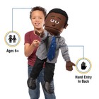 25  Calvin  Black Dad businessman  Full Body  Ventriloquist Style Puppet
