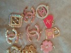 Lot Of 10  22mm -30mstamped  Button Zipper Designer Button  Chanel  Button Charm