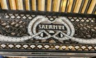 Vintage Nicolo Salanti Italian Accordion Made In Italy Black With Rhinestones