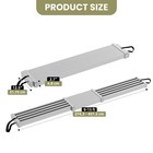 9-15ft Aluminum Telescoping Work Plank Scaffold Extension Ladder 440lbs Capacity