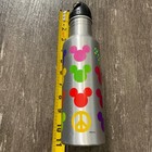 Disney Mickey Mouse Peace Sign Reusable Water Bottle Aluminum Bpa Free