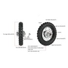 2 5-10 Rear Wheel Rim Tire Assembly W Sprocket For Dirt Pit Bike Crf50 50cc 70cc