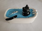 Vintage B kliban  cat In Bathtub  Covered Dish