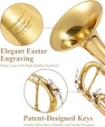 Eastar Bb Standard Trumpet Set For Beginner  Brass Student Gold 