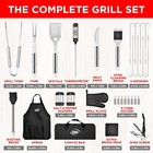 Kaluns 30   piece Bbq Grill Tool Set     Heavy Duty Stainless Steel  Gift For Dad  