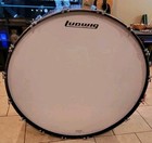 Vintage Ludwig 40x18 Concert Bass Drum Clear Mahogany Interior 1958 1960 As Is 