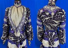 Edwardian Art Nouveau Purple Silk White Maltese Bobbin Lace Bodice Skirt Dress