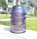 Nice Purple Cd 121 No Embossing Toll Style Glass Insulator  c 