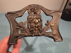 Owl Expandable Bookends Rack Art Nouveau Judd Mfg Co Vintage Antique Brass 9776