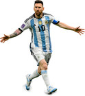 Lionel Messi Argentina 5ft 8in Life Size Cutout Standee Soccer Goat Decor