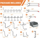 Pegboard Hooks Set  Peg Board Organizer Accessories With Bins