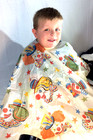 Vtg Plastic Hair Styliest Cape W  Clown star Pattern For Children - Betty Dain C