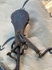 Vintage Antique Cast Iron Hanging Balance Beam Scale W  Weight