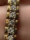 7ct Diamond Lab Created Tennis Wedding Bracelet Round Yellow Gold Plated 14k