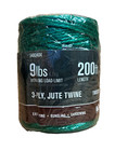 6 Pack Of Green 200 Feet Natural Twisted Jute Twine Cord Craft String Garden 9lb