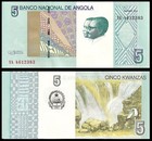 Angola Set Of 7 Notes 5 To 1000 Kwanzas 2012 P 151a 151b 152 153 154 155 156 Unc
