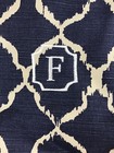 Nwt Pottery Barn Kids Classic Diaper Bag Navy Ikat Monogram F Changing Pad