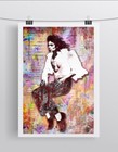 Michael Jackson Pop Art 12x18in Poster  Michael Jackson Tribute Art Free Ship Us
