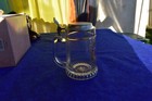 Vintage German Lidded Glass Beer Stein