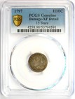 1797 Draped Bust Half Dime H10c 15 Stars - Certified Pcgs Xf Details - Rare Date