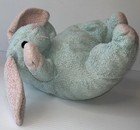 1999 Ty Pillow Pal Bunnybaby Blue Pink Rattle Bunny Rabbit Plush Stuffed Animal