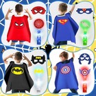 Superhero Capes For Kids  Halloween Costumes For Boys With Masks Dress Up Set Fo