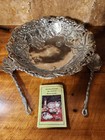 2001 Arthur Court Grape 14  Cast Aluminum Salad Fruit Serving Bowl 11    Utensils 