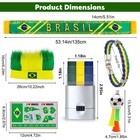 2026 Brazil Fan Kit - Face Paint Sticks  Flag Scarf  Hairy Headband 