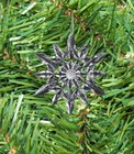 Kurt S  Adler Clear Acrylic Crystal Snowflake Christmas Tree Ornament Style C