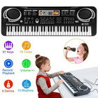 Electronic Keyboard Piano For Kids  61 Keys Digital Music Electronic Piano Keybo