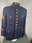 Korean War Usmc Dress Blue Tunic Sergeant Vintage Marine Corps 