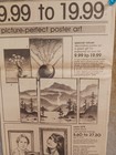 Millers Department Store Christmas Poster Art Frame Ad Ephemera 1980s Home Decor