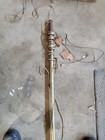 Vintage Sears Brass Traverse Curtain Rod With Rings   Original Box
