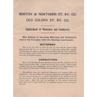 Vtg  1905 Boston   Northern Street Railway Letter Envelope Railroad Train Worker