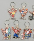 Esso Oil   Gas Promo Tiger Keychain Keyring Lot Of 8 - 2 5    3 5  Tall 1980 s
