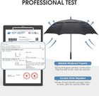 G4free Automatic Open Golf Double Canopy Vented Stick Umbrellas Multi Size