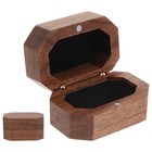 Wooden Box Black Walnut Bride Portable Holder Container Jewelry Storage  