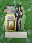 Rare  Coors Light Elvira Mistress Of The Dark Halloween Lab  Table Tent Vintage