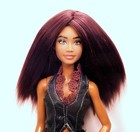 Barbie Doll Wig Size 4 Silky Viscose Ooak Custom Warm Dark Brown  189