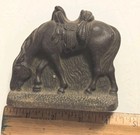 Antique Cast Iron Horse With Saddle Bookend   Paper Weight    Home Decor   Heavy