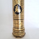 Antique Burmese Gold  Lacquerware Scroll Manuscript Document Holder Vintage 
