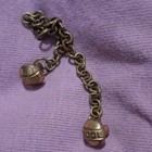 Antique Cloak collar Fastener  2 Decorative Spherical Ends