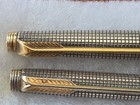 Vintage Parker 75 Cisele Sterling Silver Ballpoint Pen   Mechanical Pencil Set