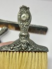Lot Of Antique Art Nouveau Sterling Silver Brushes And Comb Woman   s Face Flowers