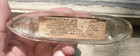 1920s Miniature Battleship Glass Candy Container W original Label Jeannette pa