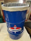 Standard Oil Gas 40s 50s 60s Vintage Gas Station Style 16 Gallon Steel Trash Can