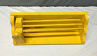 Vtg 18  Wood Shabby Yellow Country Shelf Triple Arm Drying Rack Old  857-25b