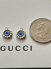 100  Gucci 2 Pieces Silver Vintage Zipper Pull   Metal   Flowers   Stamped